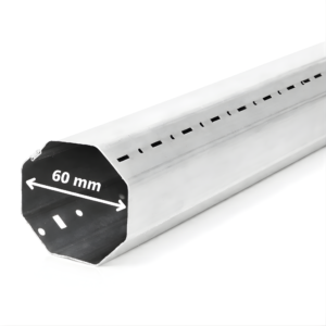 Tube agrafe octogonale galvanise